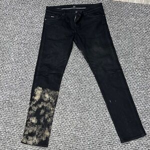 Boss Men's Black and Brown Skinny Jeans